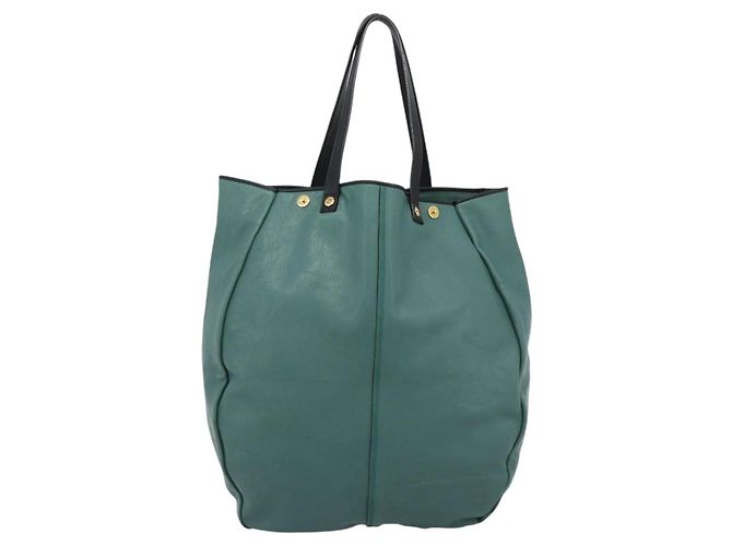 Chloé Borsa Chloe in pelle verde e oro Auth hk3784 D'oro - vista 2
