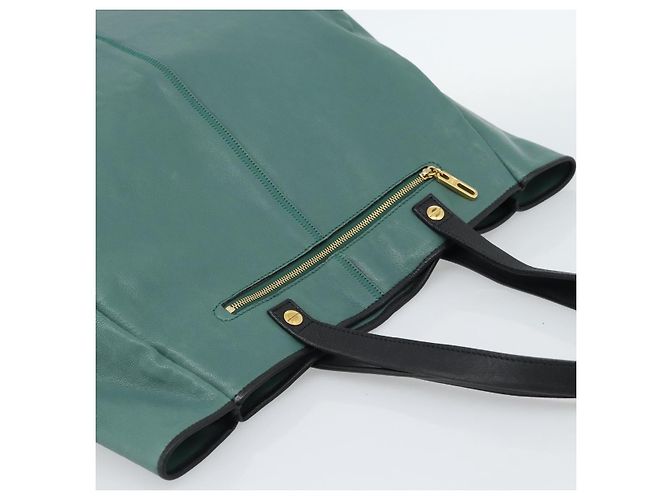 Chloé Borsa Chloe in pelle verde e oro Auth hk3784 D'oro - vista 6