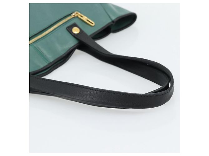 Chloé Borsa Chloe in pelle verde e oro Auth hk3784 D'oro - vista 7