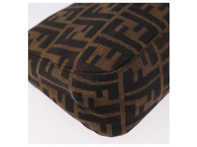 Borsa a Spalla FENDI Zucca Canvas Nero Marrone Auth 188466SAM - vista 14