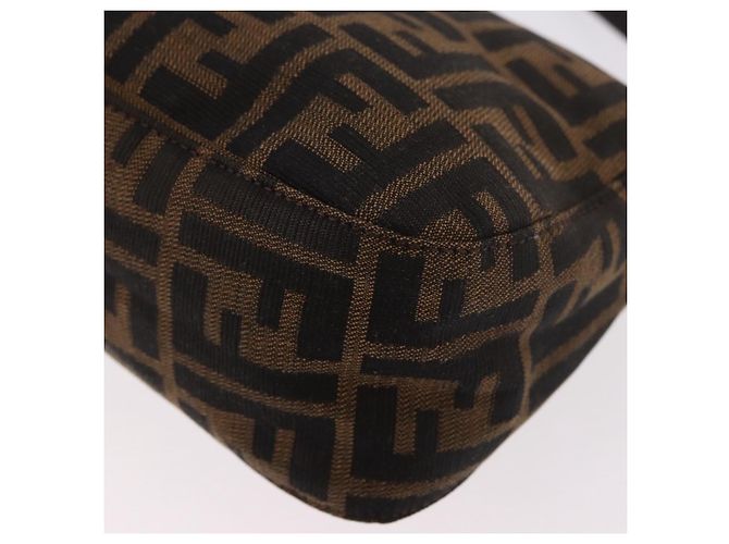 Borsa a Spalla FENDI Zucca Canvas Nero Marrone Auth 188466SAM - vista 17