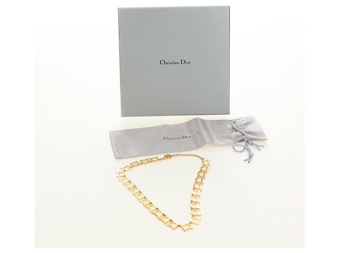 Collana Christian Dior in metallo Oro Autentica 186549M D'oro - vista 11