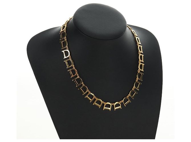 Collana Christian Dior in metallo Oro Autentica 186549M D'oro - vista 12