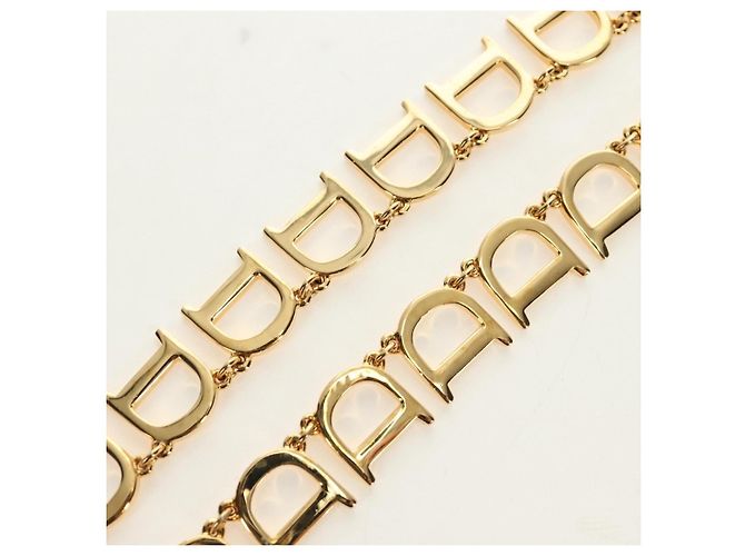 Collana Christian Dior in metallo Oro Autentica 186549M D'oro - vista 3