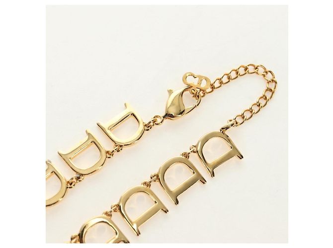 Collana Christian Dior in metallo Oro Autentica 186549M D'oro - vista 4