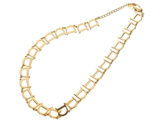 Collana Christian Dior in metallo Oro Autentica 186549M D'oro - vista 6