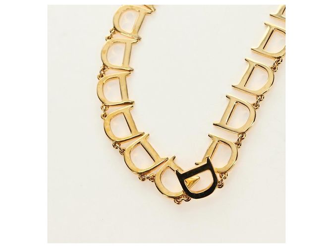 Collana Christian Dior in metallo Oro Autentica 186549M D'oro - vista 7