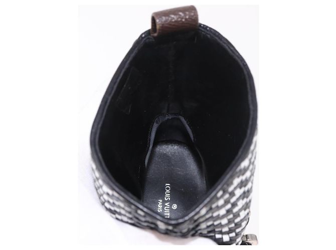 Stivaletti Baroque Line in pelle nera LOUIS VUITTON LV Auth 187687M Nero - vista 17