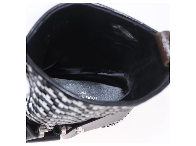 Stivaletti Baroque Line in pelle nera LOUIS VUITTON LV Auth 187687M Nero - vista 19