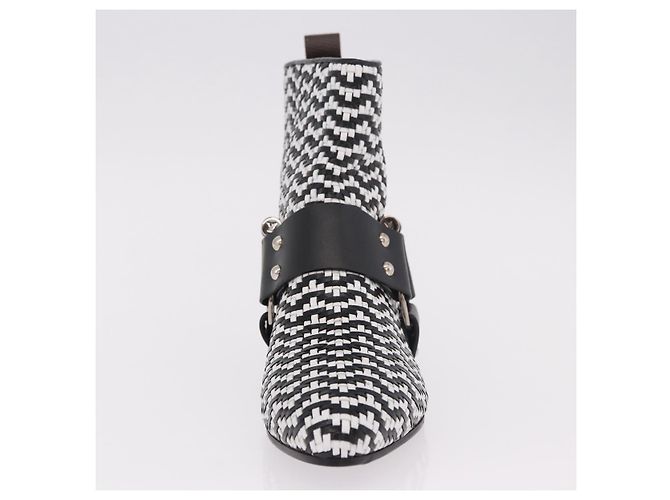 Stivaletti Baroque Line in pelle nera LOUIS VUITTON LV Auth 187687M Nero - vista 33
