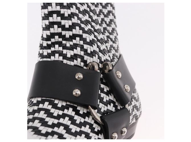 Stivaletti Baroque Line in pelle nera LOUIS VUITTON LV Auth 187687M Nero - vista 35