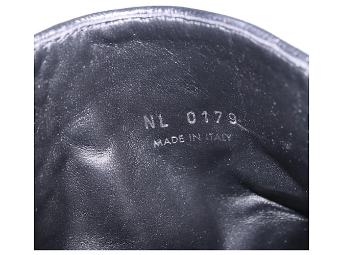 Stivaletti Baroque Line in pelle nera LOUIS VUITTON LV Auth 187687M Nero - vista 41
