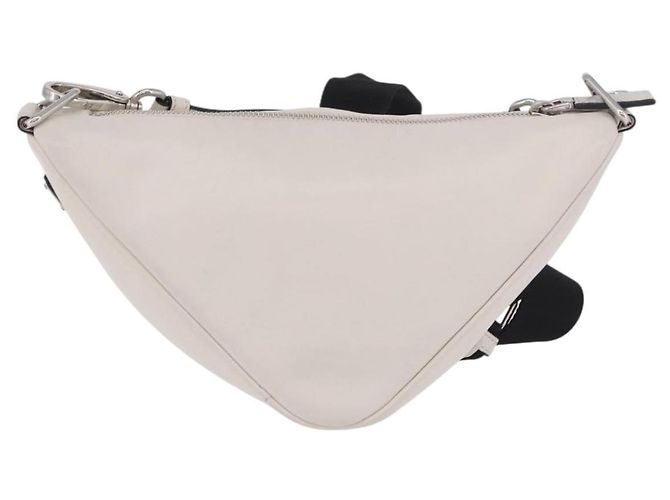 Borsa a Spalla PRADA in Pelle Bianco Argento ka4868V - vista 2
