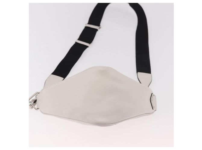 Borsa a Spalla PRADA in Pelle Bianco Argento ka4868V - vista 5