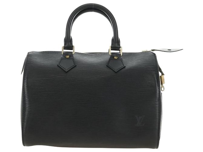 LOUIS VUITTON Epi Speedy 25 Hand Bag Black M59042 LV Auth 187179SAV Nero - vista 13