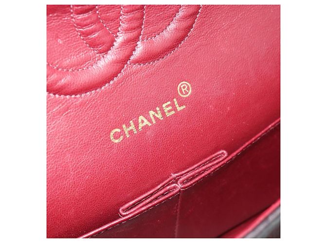 CHANEL Matelasse 25 Chain Shoulder Bag Lamb Skin Black Gold CC Auth 189017V Nero D'oro - vista 21