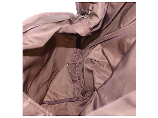Borsa Boston PRADA in nylon Khaki Silver Auth hk3830 Argento Cachi - vista 19