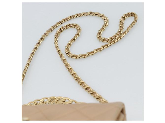 CHANEL Matelasse Chain Shoulder Bag Leather 2way Gold CC Auth 188813SM D'oro - vista 15