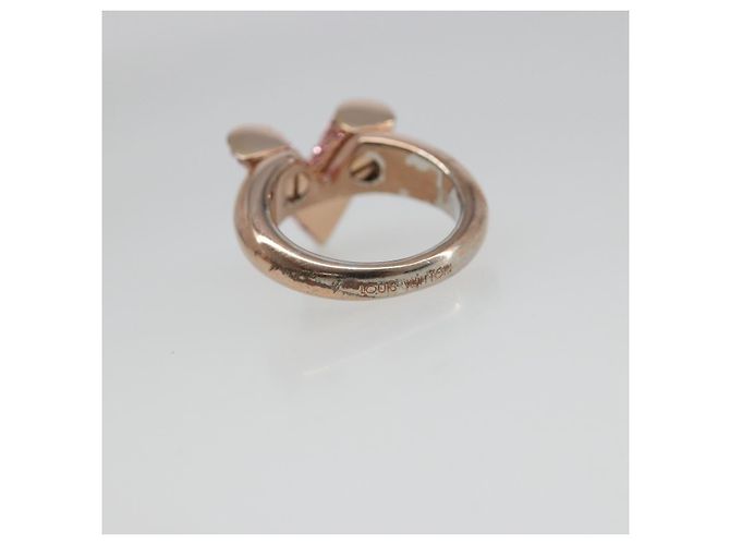 Anello Essential V Strath in metallo Oro rosa LOUIS VUITTON M68194 LV Auth 186143A D'oro - vista 10
