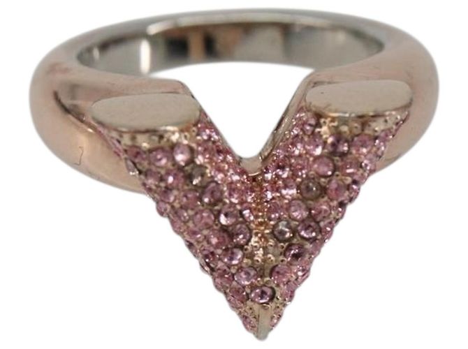 Anello Essential V Strath in metallo Oro rosa LOUIS VUITTON M68194 LV Auth 186143A D'oro - vista 2