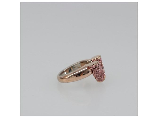 Anello Essential V Strath in metallo Oro rosa LOUIS VUITTON M68194 LV Auth 186143A D'oro - vista 5