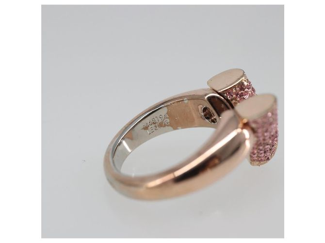 Anello Essential V Strath in metallo Oro rosa LOUIS VUITTON M68194 LV Auth 186143A D'oro - vista 6