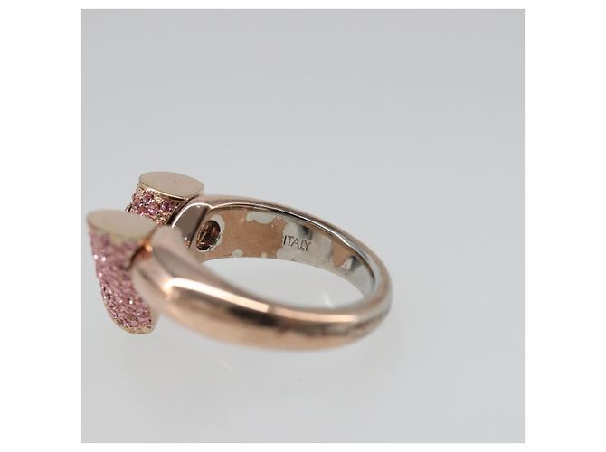 Anello Essential V Strath in metallo Oro rosa LOUIS VUITTON M68194 LV Auth 186143A D'oro - vista 8