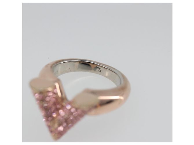 Anello Essential V Strath in metallo Oro rosa LOUIS VUITTON M68194 LV Auth 186143A D'oro - vista 9
