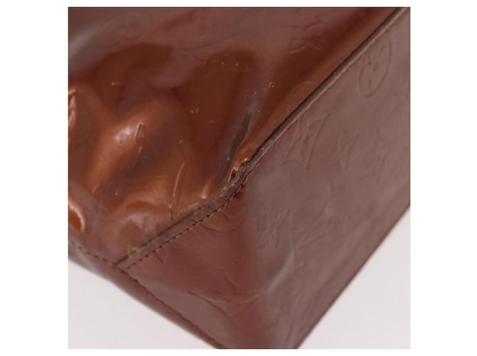 LOUIS VUITTON Monogram Vernis Reade PM Hand Bag Bronze M91146 LV Auth 188785 Bronzo - vista 15