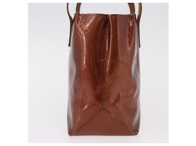 LOUIS VUITTON Monogram Vernis Reade PM Hand Bag Bronze M91146 LV Auth 188785 Bronzo - vista 3