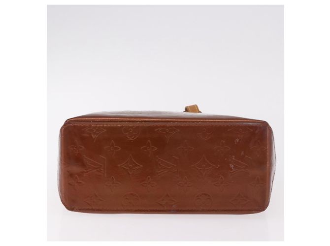 LOUIS VUITTON Monogram Vernis Reade PM Hand Bag Bronze M91146 LV Auth 188785 Bronzo - vista 5