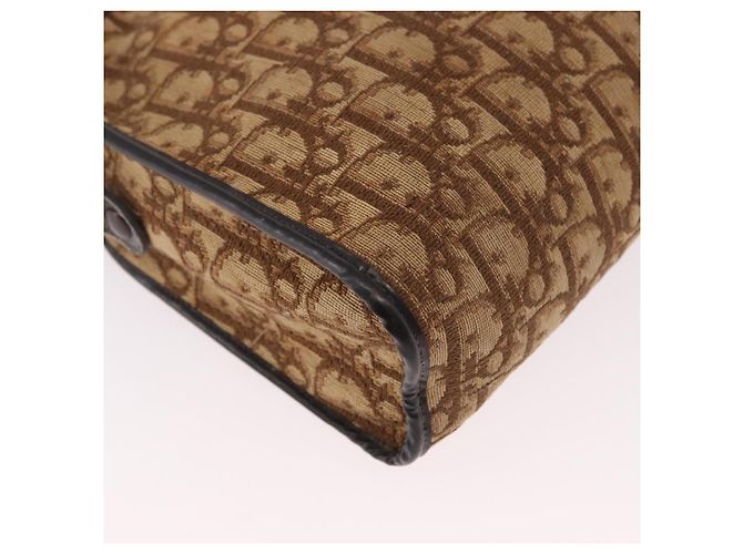 Borsa a tracolla Christian Dior Trotter Canvas Beige Auth 189328 - vista 14