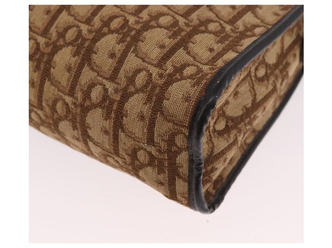 Borsa a tracolla Christian Dior Trotter Canvas Beige Auth 189328 - vista 17