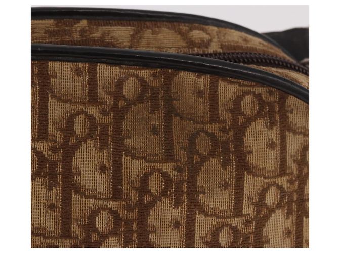 Borsa a tracolla Christian Dior Trotter Canvas Beige Auth 189328 - vista 3
