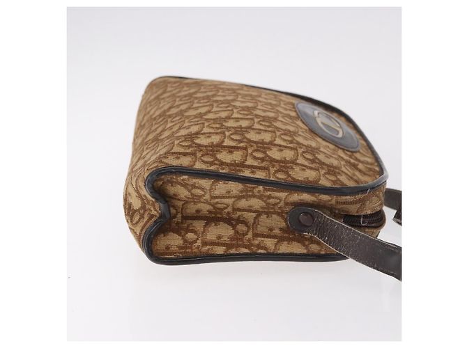 Borsa a tracolla Christian Dior Trotter Canvas Beige Auth 189328 - vista 4