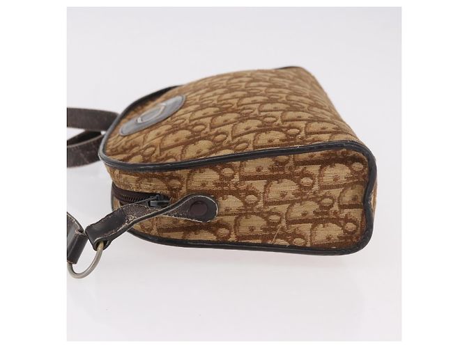 Borsa a tracolla Christian Dior Trotter Canvas Beige Auth 189328 - vista 5