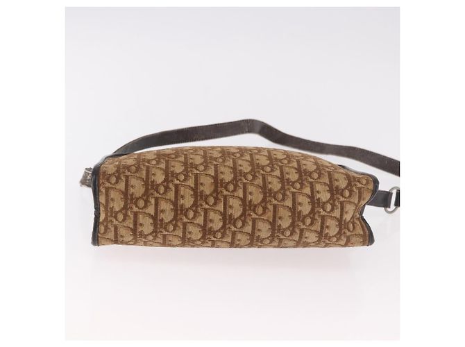 Borsa a tracolla Christian Dior Trotter Canvas Beige Auth 189328 - vista 6