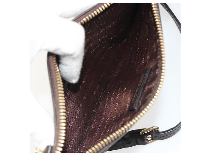 Borsa a Spalla BURBERRY Nova Check PVC Beige Oro Auth 188891A D'oro - vista 11