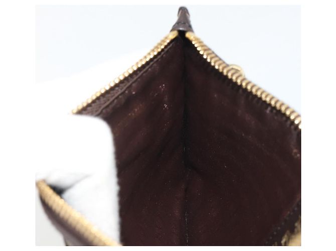 Borsa a Spalla BURBERRY Nova Check PVC Beige Oro Auth 188891A D'oro - vista 20