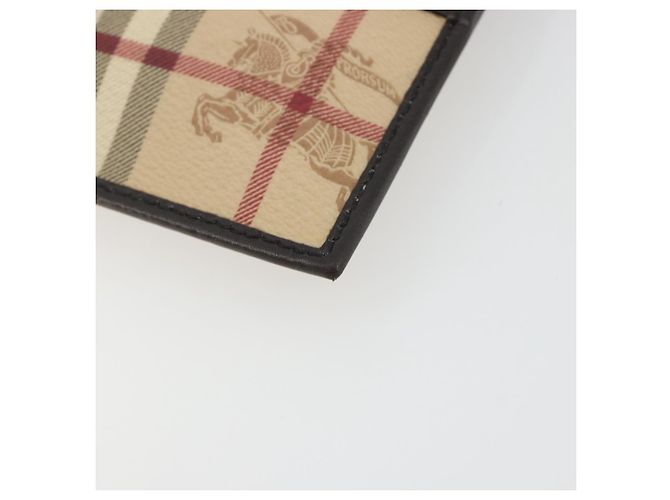 Borsa a Spalla BURBERRY Nova Check PVC Beige Oro Auth 188891A D'oro - vista 9