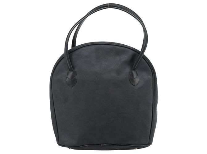 Borsa Christian Dior Trotter in tela PVC Nero Oro Auth 188382 - vista 2
