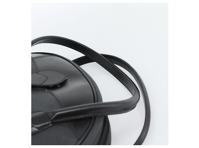 Borsa Christian Dior Trotter in tela PVC Nero Oro Auth 188382 - vista 8