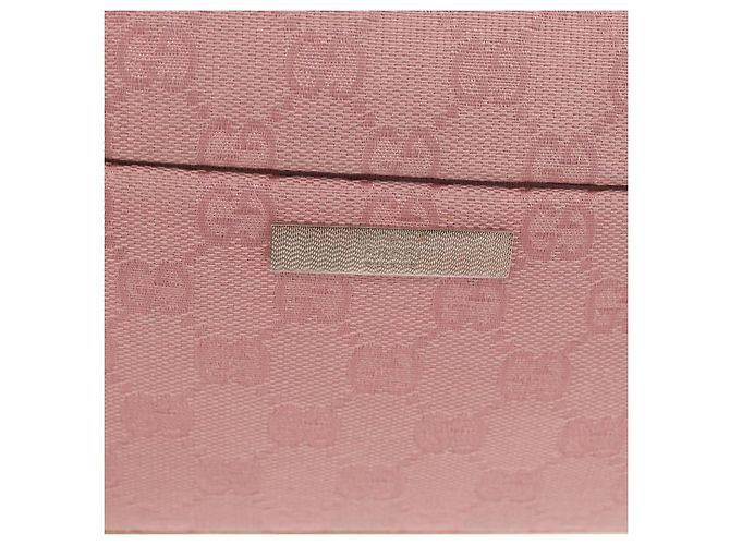 Borsa a Spalla GUCCI Bamboo GG Canvas Rosa Oro 001 3870 Auth 189093V D'oro - vista 20