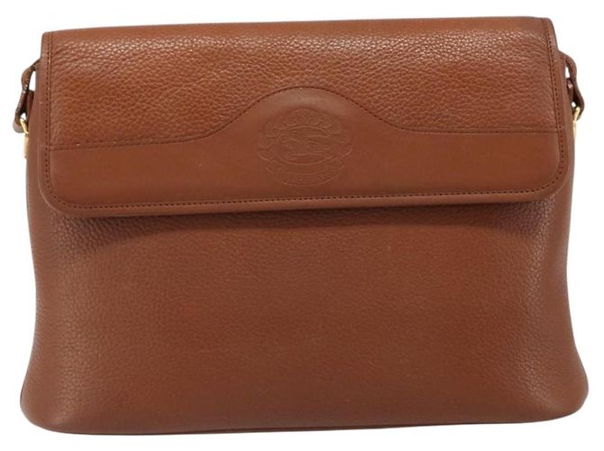Borsa a tracolla Burberry in pelle marrone oro Auth hk3810 D'oro - vista 13