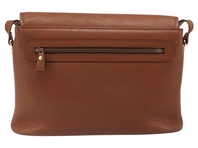 Borsa a tracolla Burberry in pelle marrone oro Auth hk3810 D'oro - vista 2