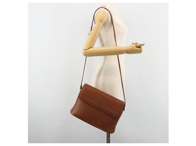 Borsa a tracolla Burberry in pelle marrone oro Auth hk3810 D'oro - vista 24