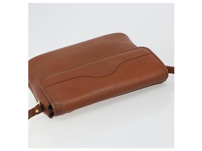 Borsa a tracolla Burberry in pelle marrone oro Auth hk3810 D'oro - vista 6