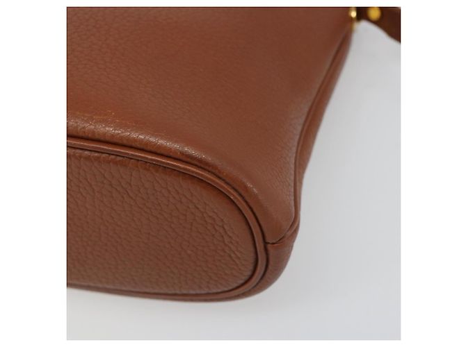 Borsa a tracolla Burberry in pelle marrone oro Auth hk3810 D'oro - vista 9