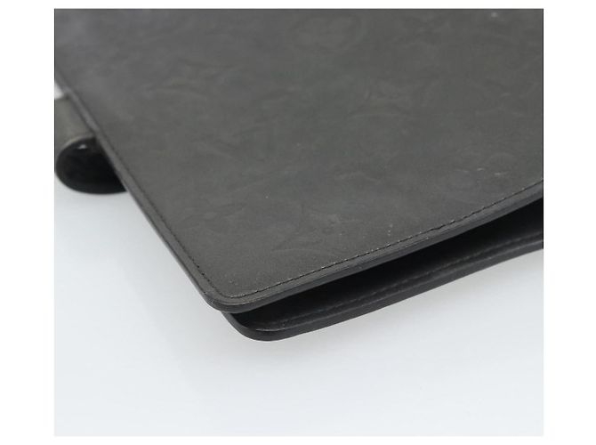 LOUIS VUITTON Monogram mat Agenda MM Day Planner Cover Black R20925 Auth BA13618 Negro - vista 17