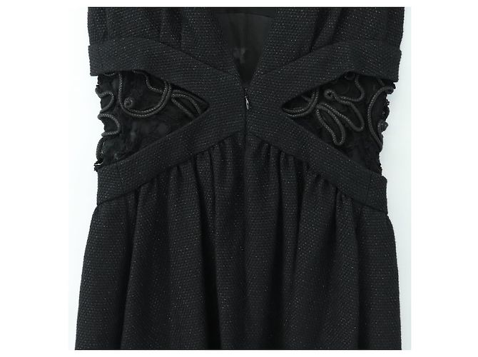 CHANEL Kleid Wolle Schwarz CC Auth BA13646SAM - Ansicht 10